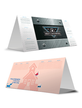 Tent calendar printing